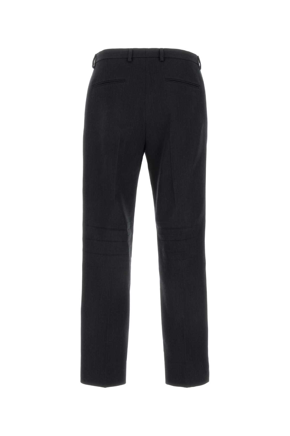 Gucci Wool Blend Twill Bush Trousers In Grey