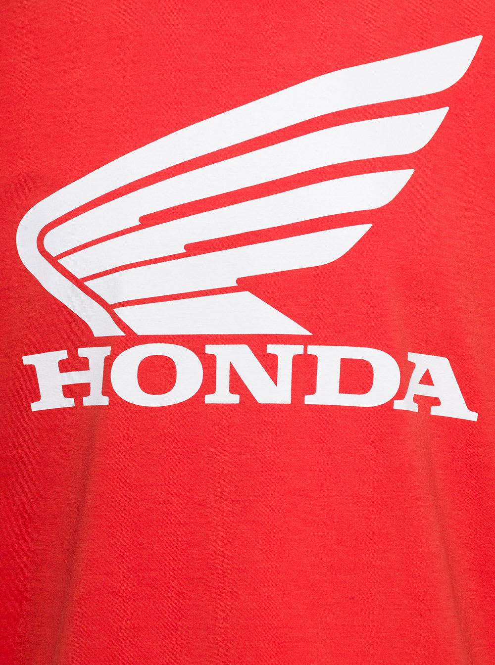 Shop Dsquared2 Red Honda Crew Neck T-shirt With Logo Print On The Chest In Cotton Man