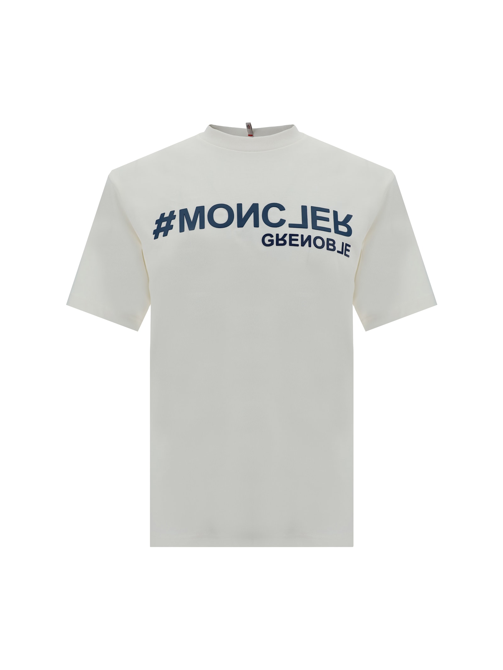 Shop Moncler T-shirt In Cream