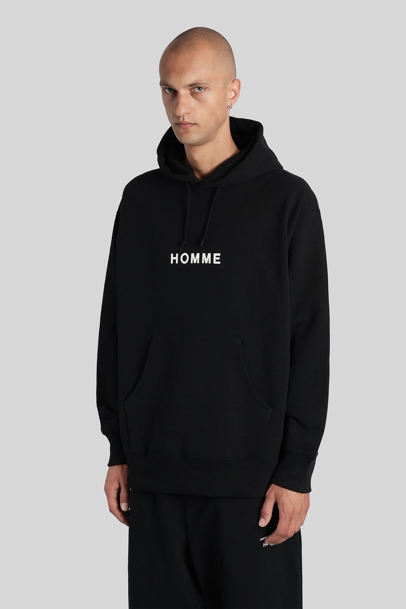 Comme Des Garçons Homme Deux Sweatshirt In Black Cotton In Black