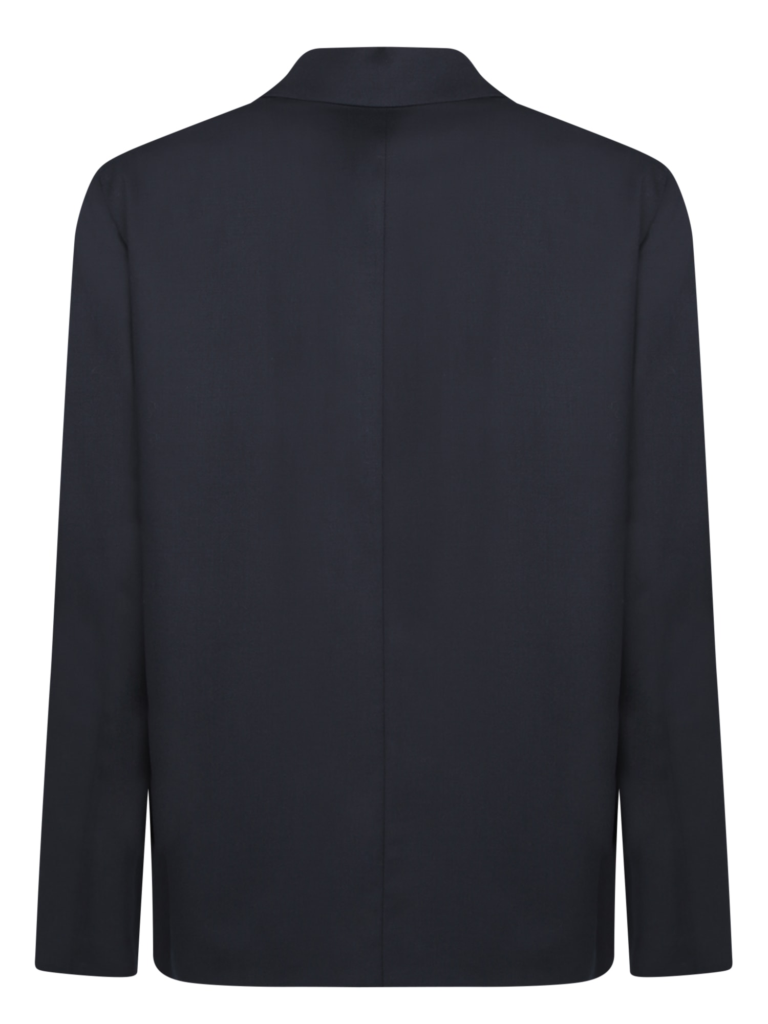 Lardini Blue Wool Overshirt In Blue