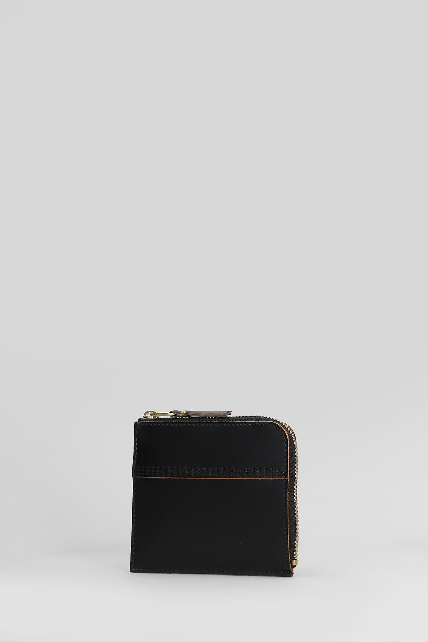 Comme Des Garçons Wallet In Black Leather In Black