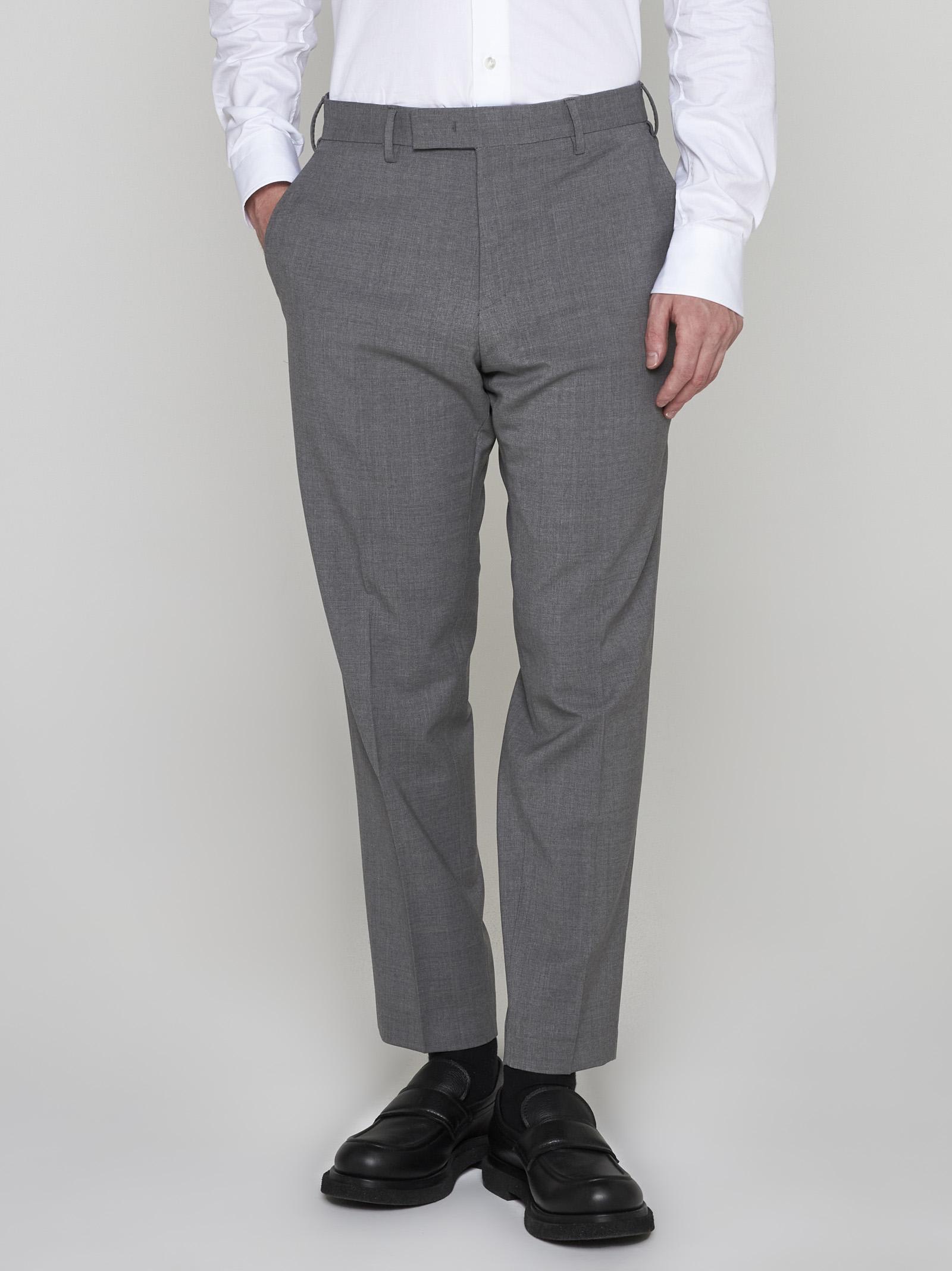 Pt Torino Rebel Stretch Wool Trousers In Non Definito