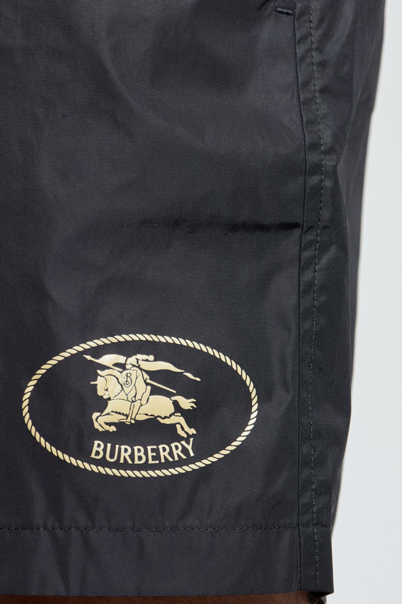 Burberry Swim Shorts In Black