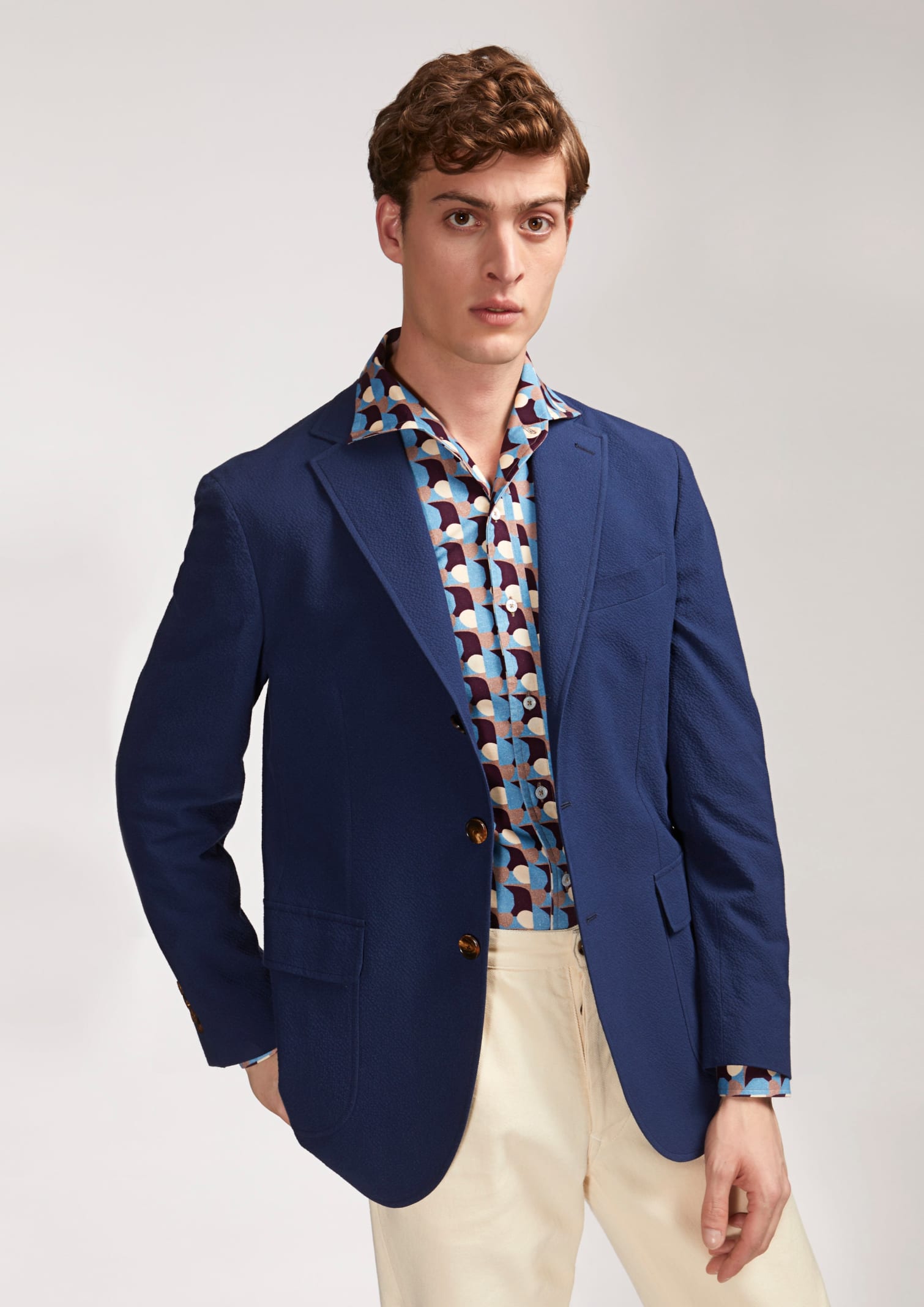Doppiaa Aalberobello Seersucker Blazer