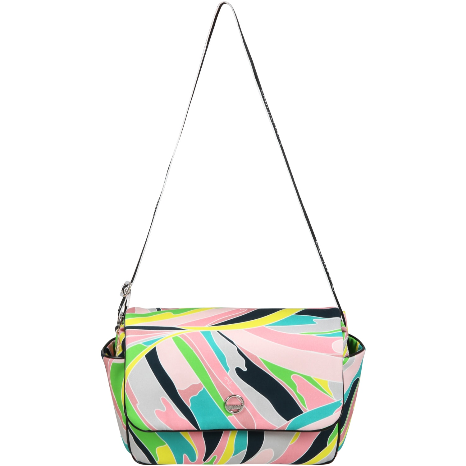 Emilio Pucci Multicolor Changing-bag For Baby Girl With Patched Logo