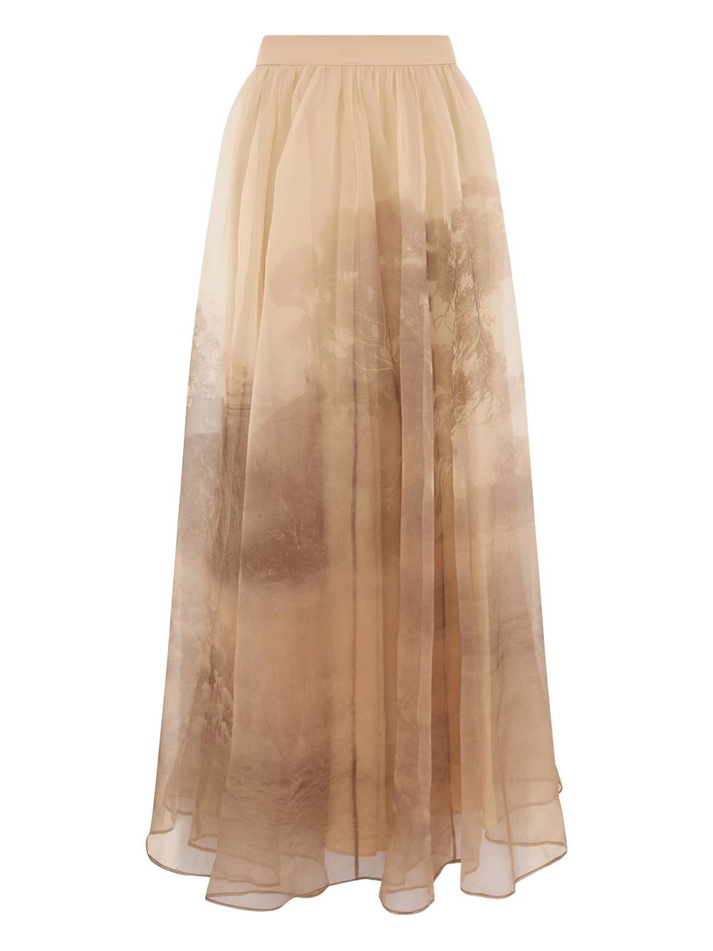 Zimmermann Silk Maxi Dress In Sand