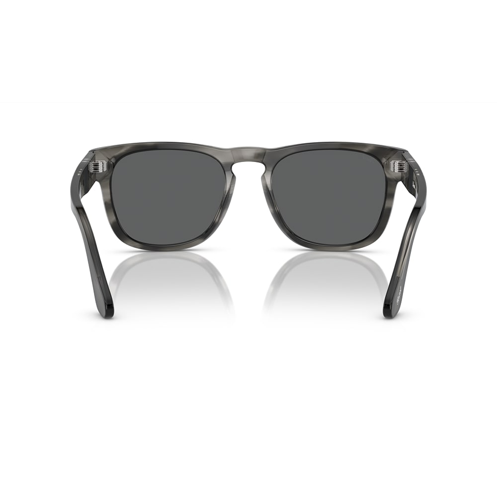 Shop Persol Sunglasses In Grigio Striato/grigio