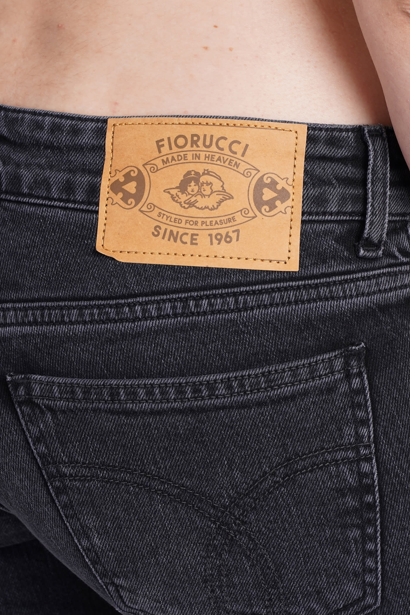 Shop Fiorucci Jeans In Black Cotton