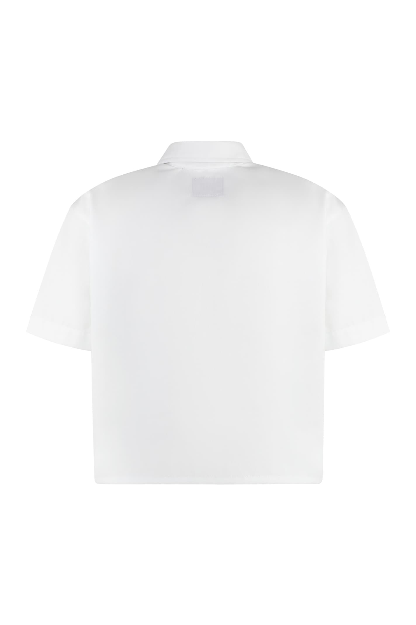 Shop Dickies Short Sleeve Cotton Blend Shirt In White