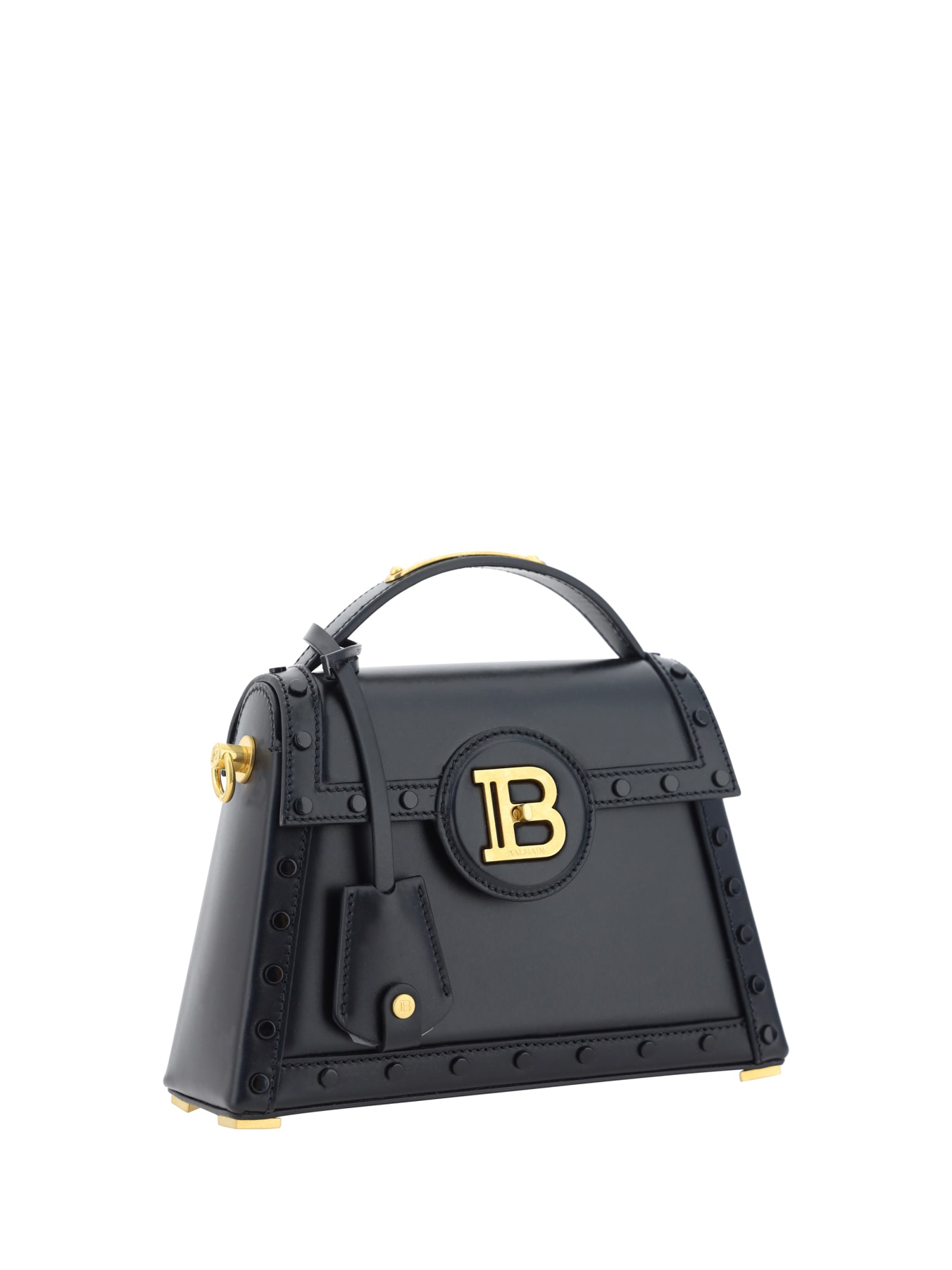 Shop Balmain B-buzz Dynasty Handbag In Noir