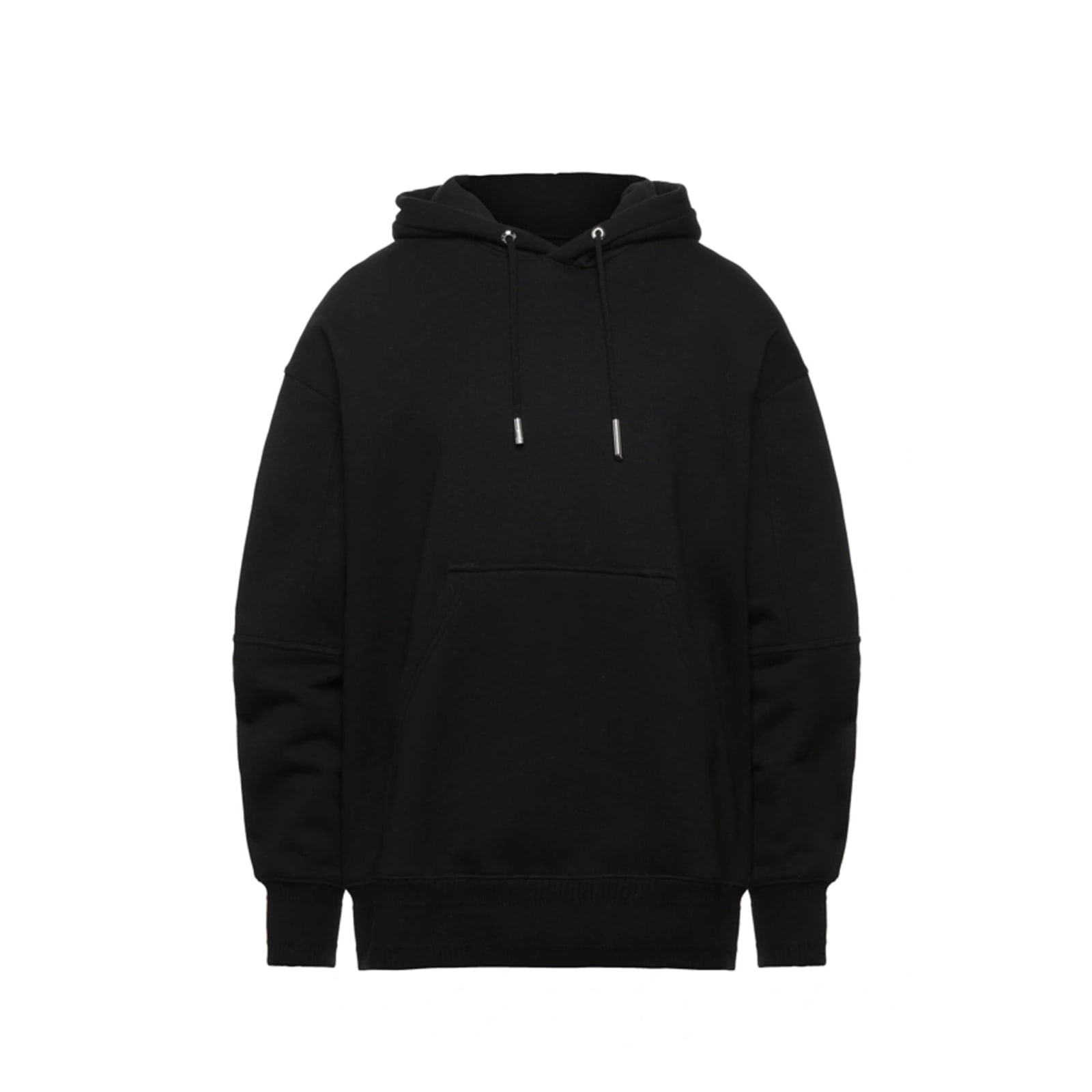 Shop Givenchy Cotton Logo Hooded Sweatshirt In Black