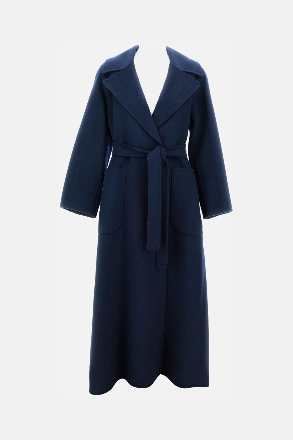 S Max Mara Womens Long Coat In Blue
