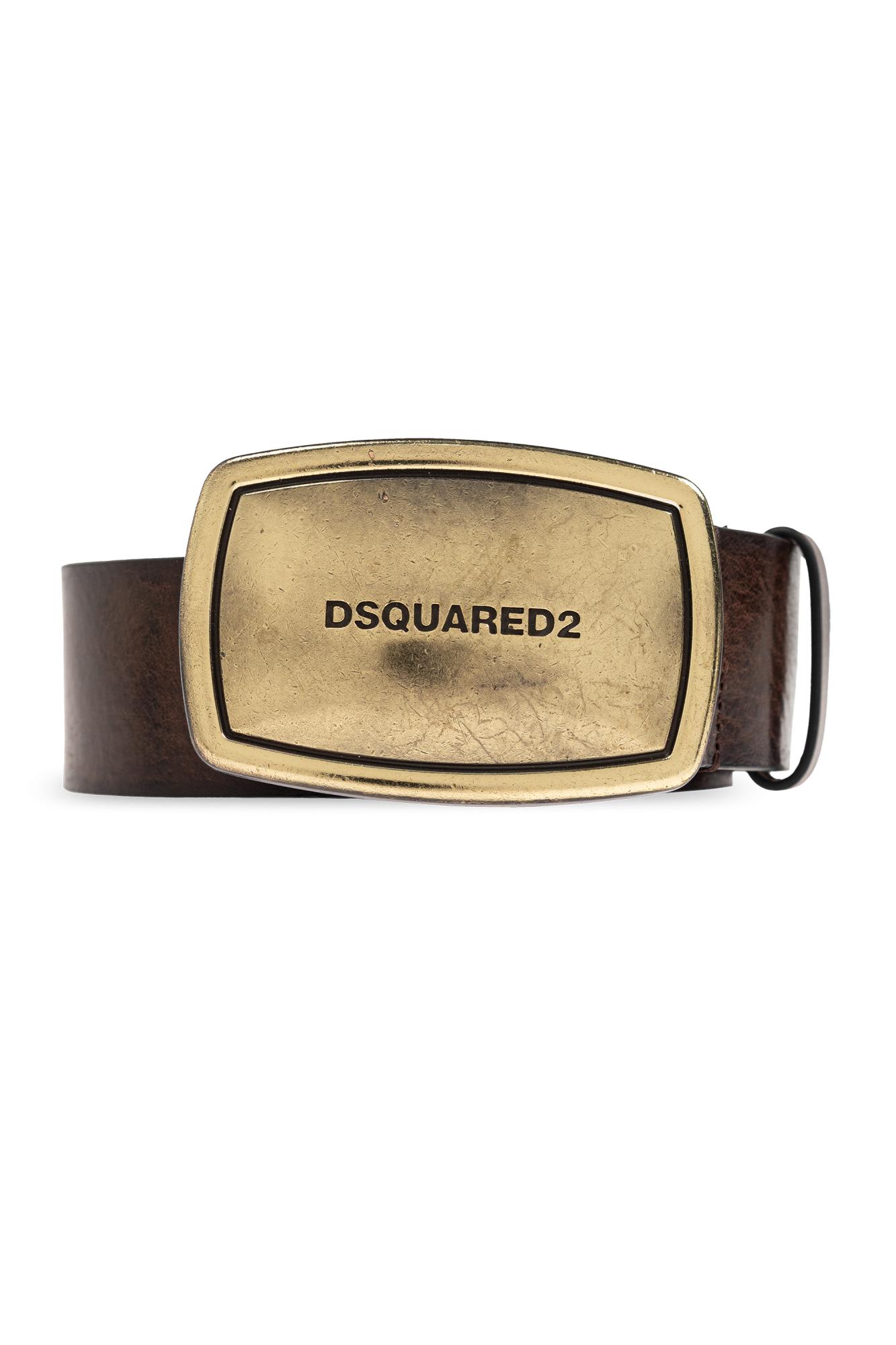 Shop Dsquared2 Leather Belt In Brown