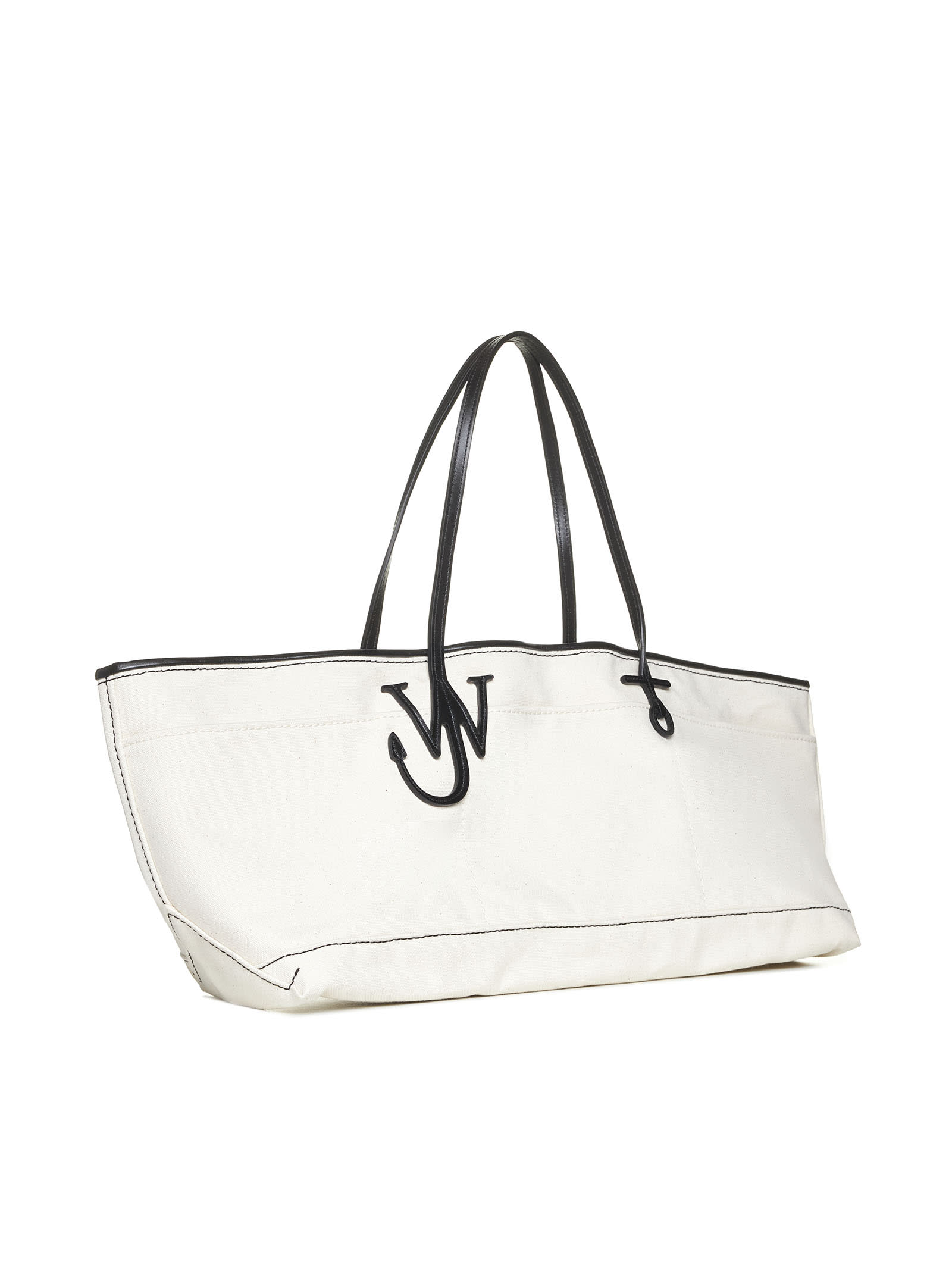 Shop Jw Anderson Tote In Natural/black