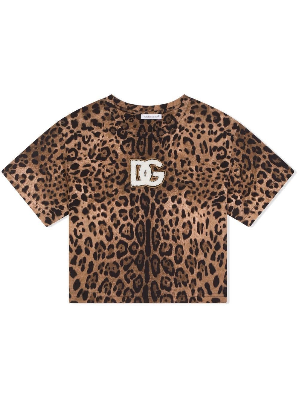 Shop Dolce & Gabbana T-shirt Con Stampa In Brown