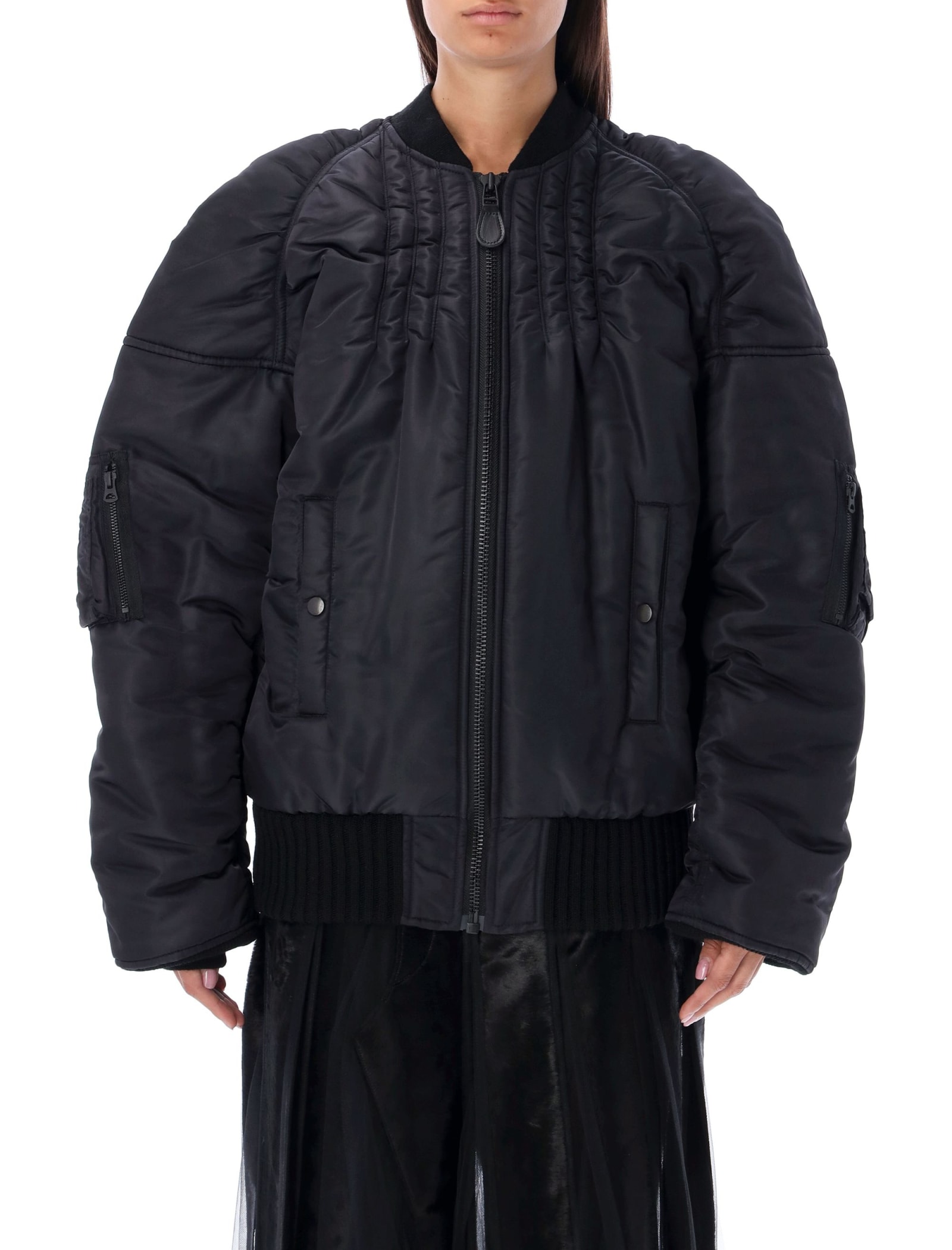 Puffy Bomber Jacket (JM-J033-051-BLACK)
