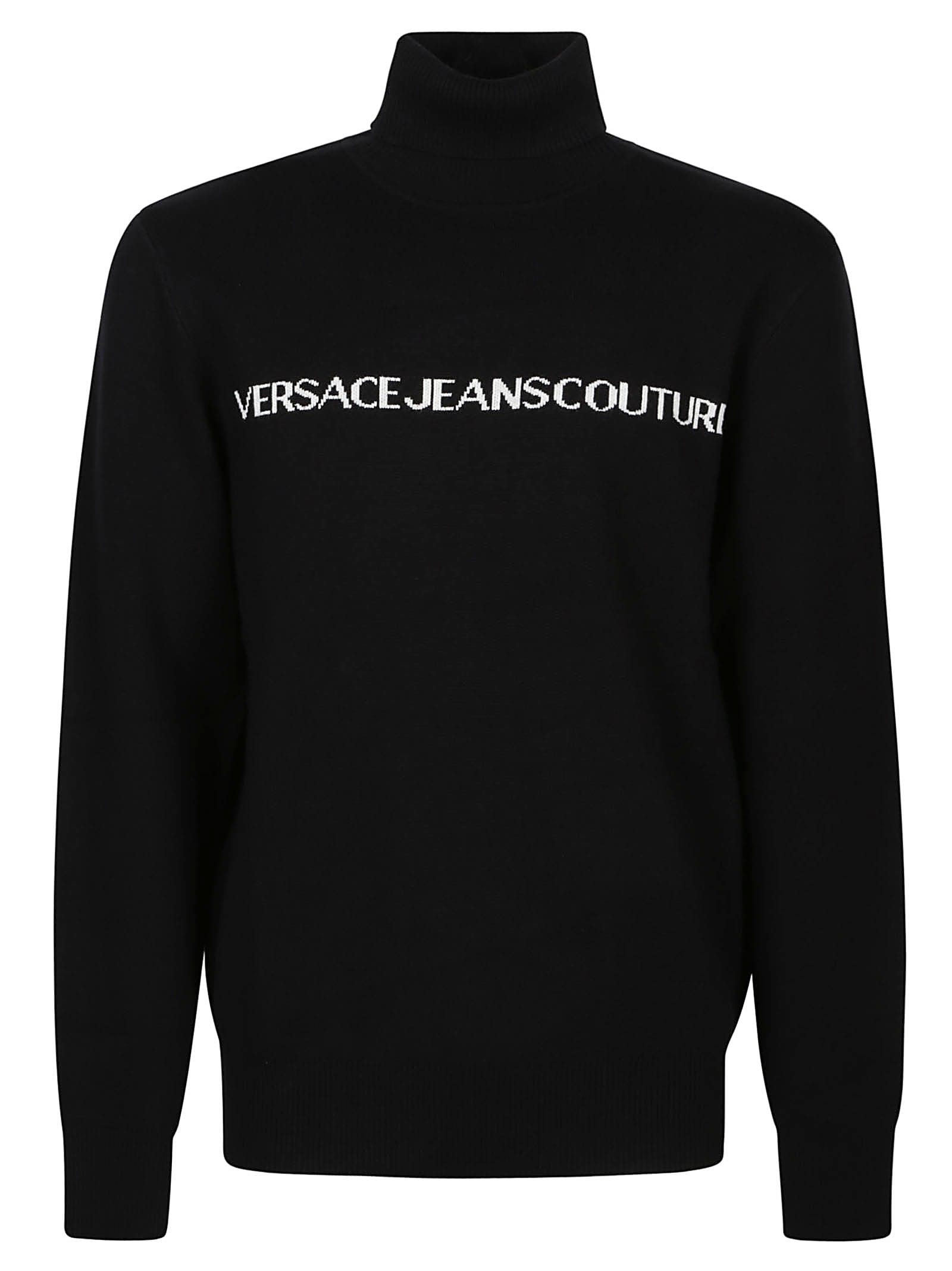 VERSACE JEANS COUTURE LOGO TURTLE NECK SWEATER