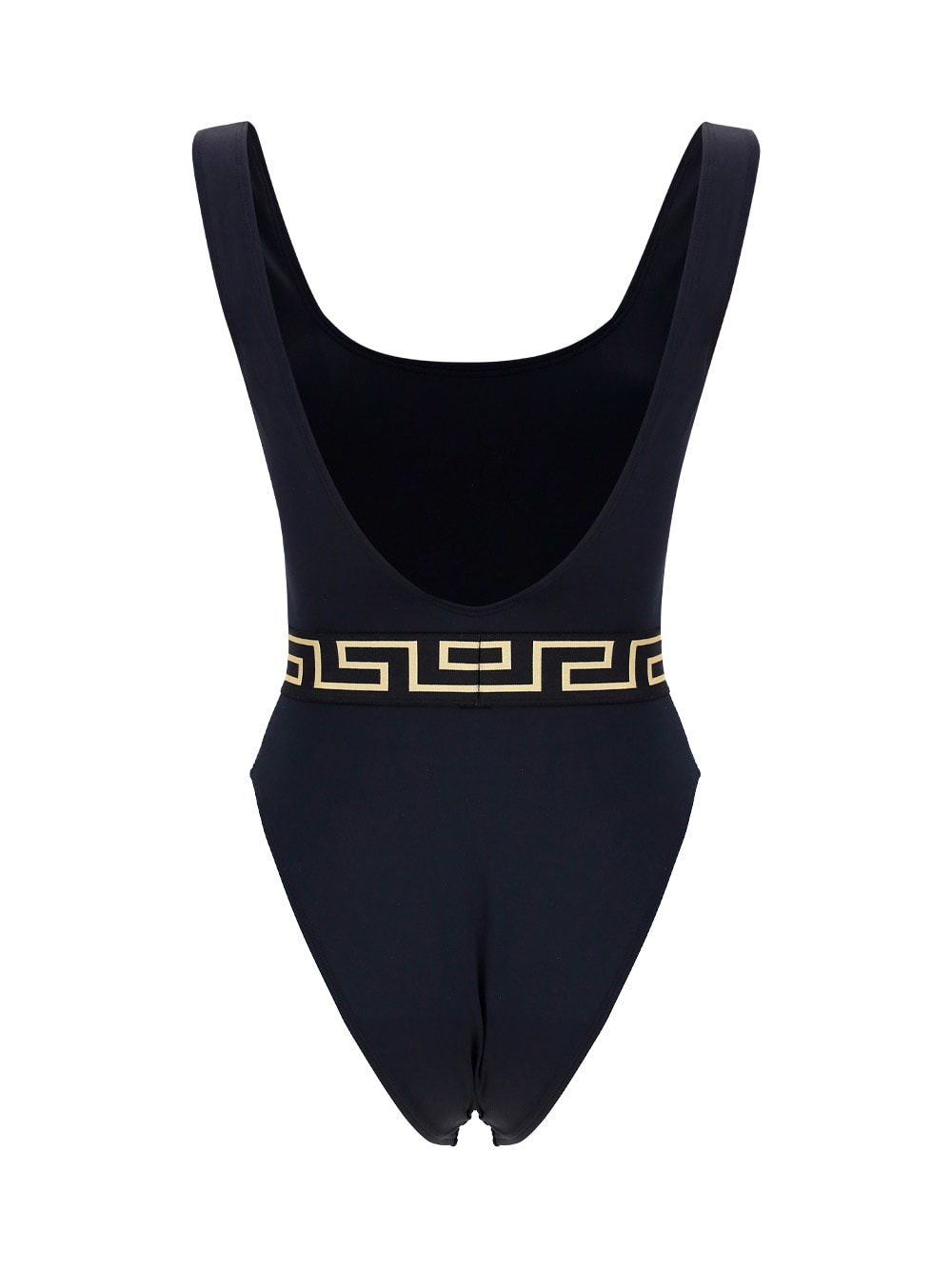 Shop Versace Swimsuit In Nero