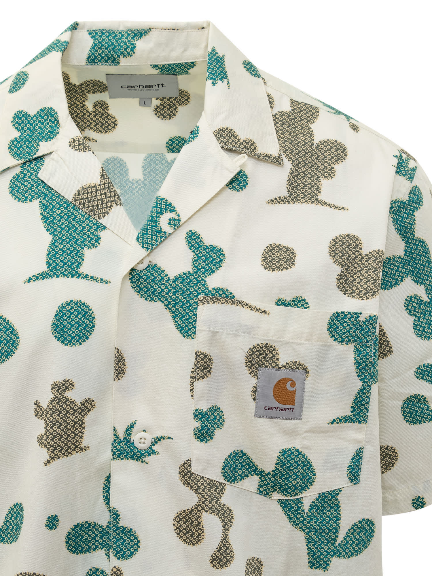 Shop Carhartt Shirt With Cactus Print In Panna