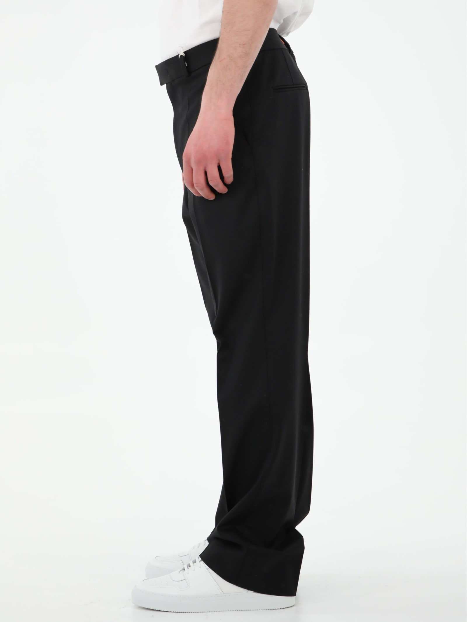 Shop Valentino Black Tailored Trousers