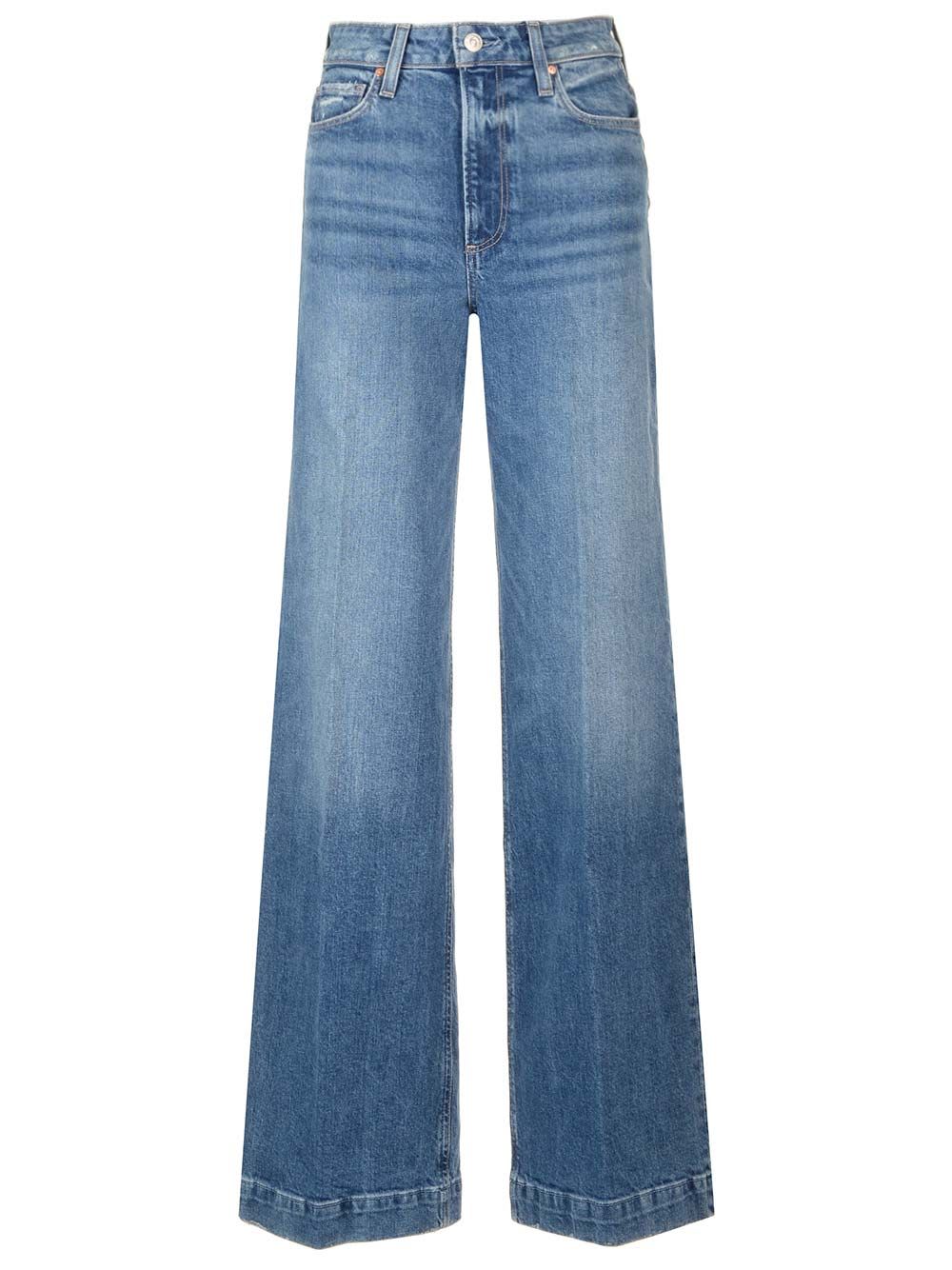 Shop Paige Harper Wide Leg Jeans In Light Blue