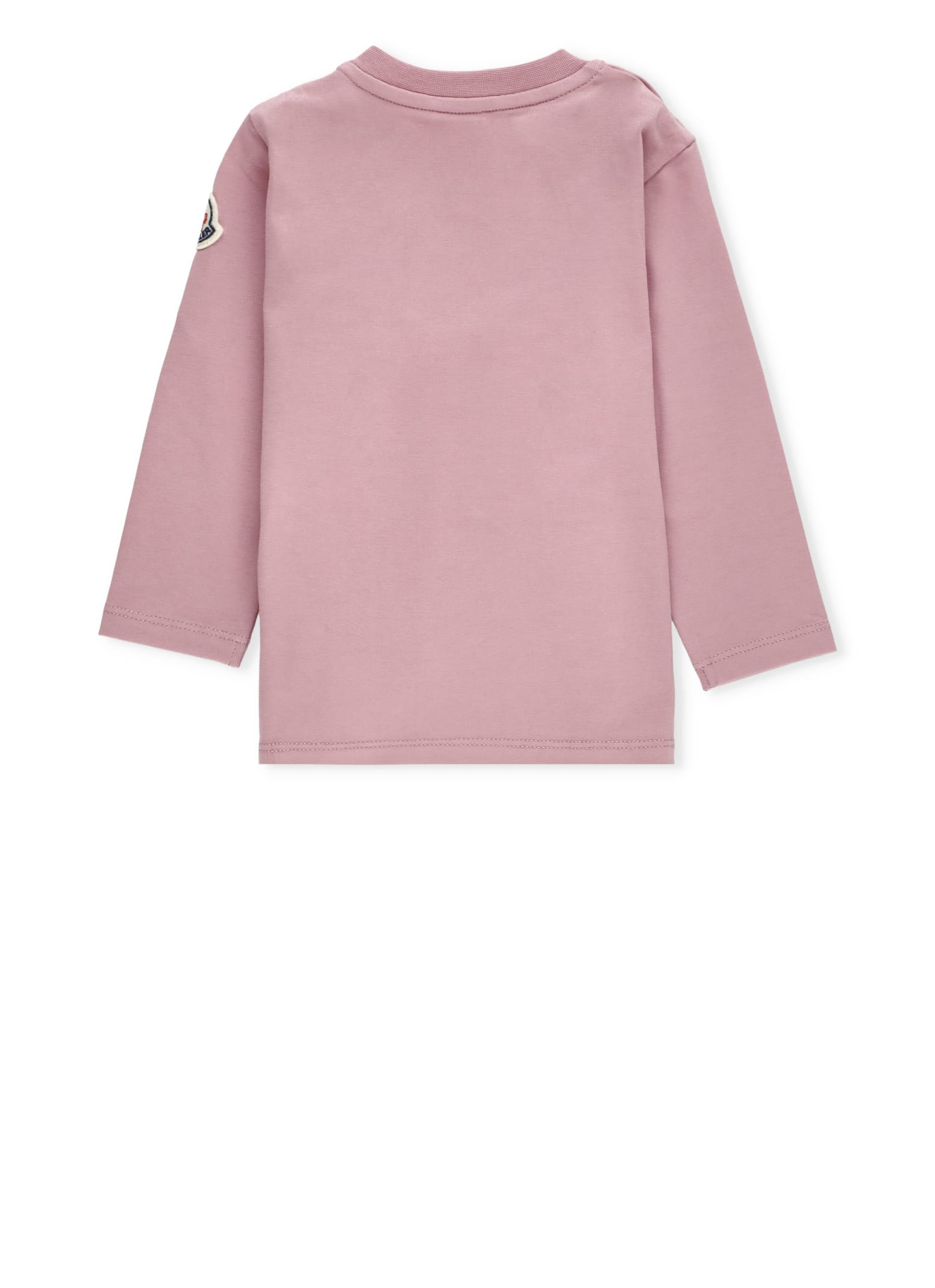 Shop Moncler T-shirt With Logo In Pink