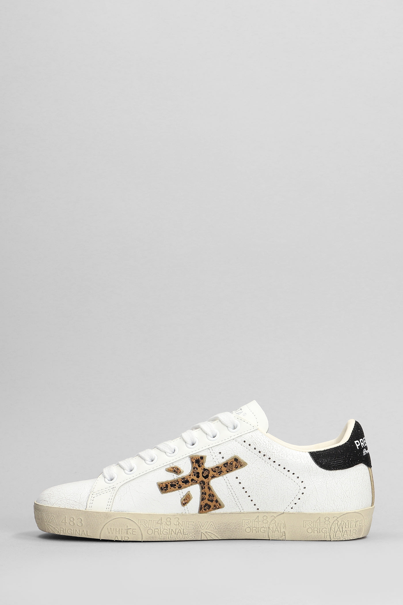 Shop Premiata Steven Sneakers In White Leather