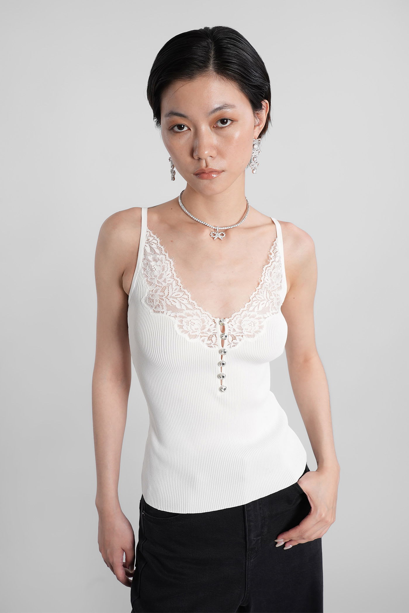 Topwear In White Viscose