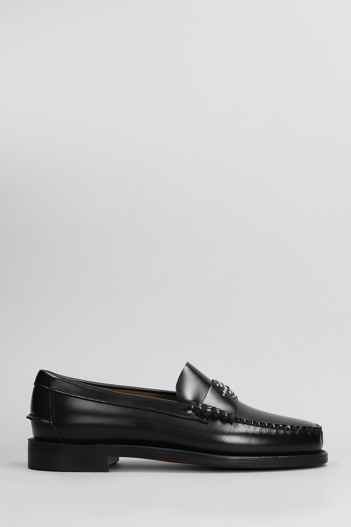 SEBAGO CLASSIC DAN SUN LOAFERS IN BLACK LEATHER 