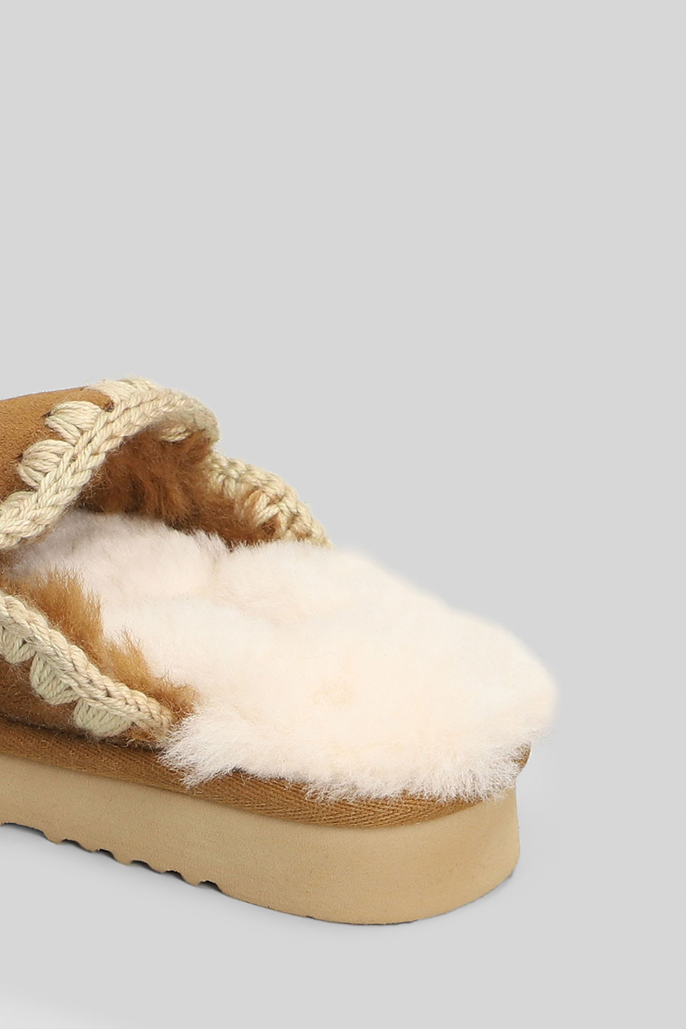 Mou Eskimo Slipper Slipper-mule In Brown Suede In Brown