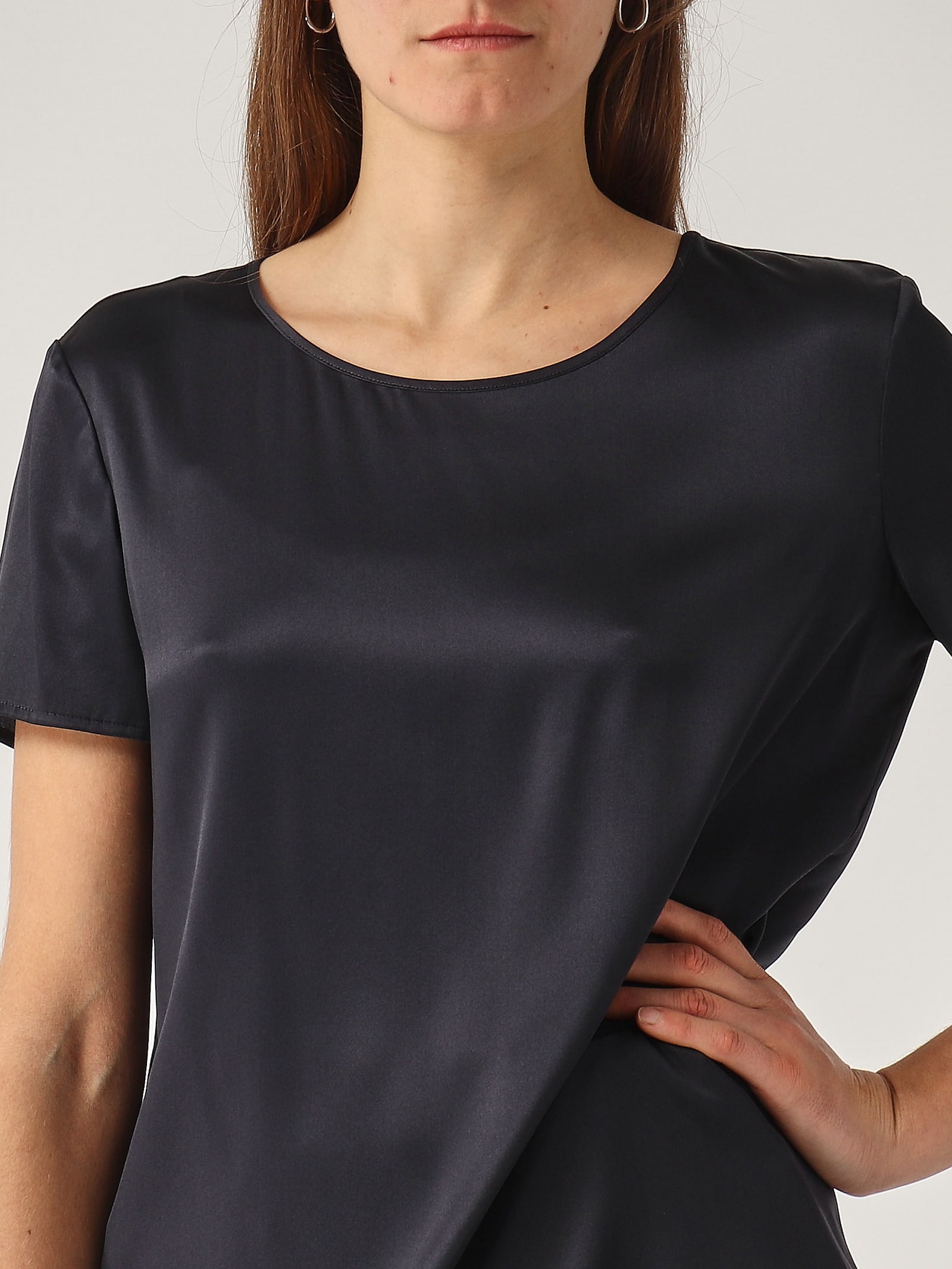 Max Mara Cortona Blouse In Black