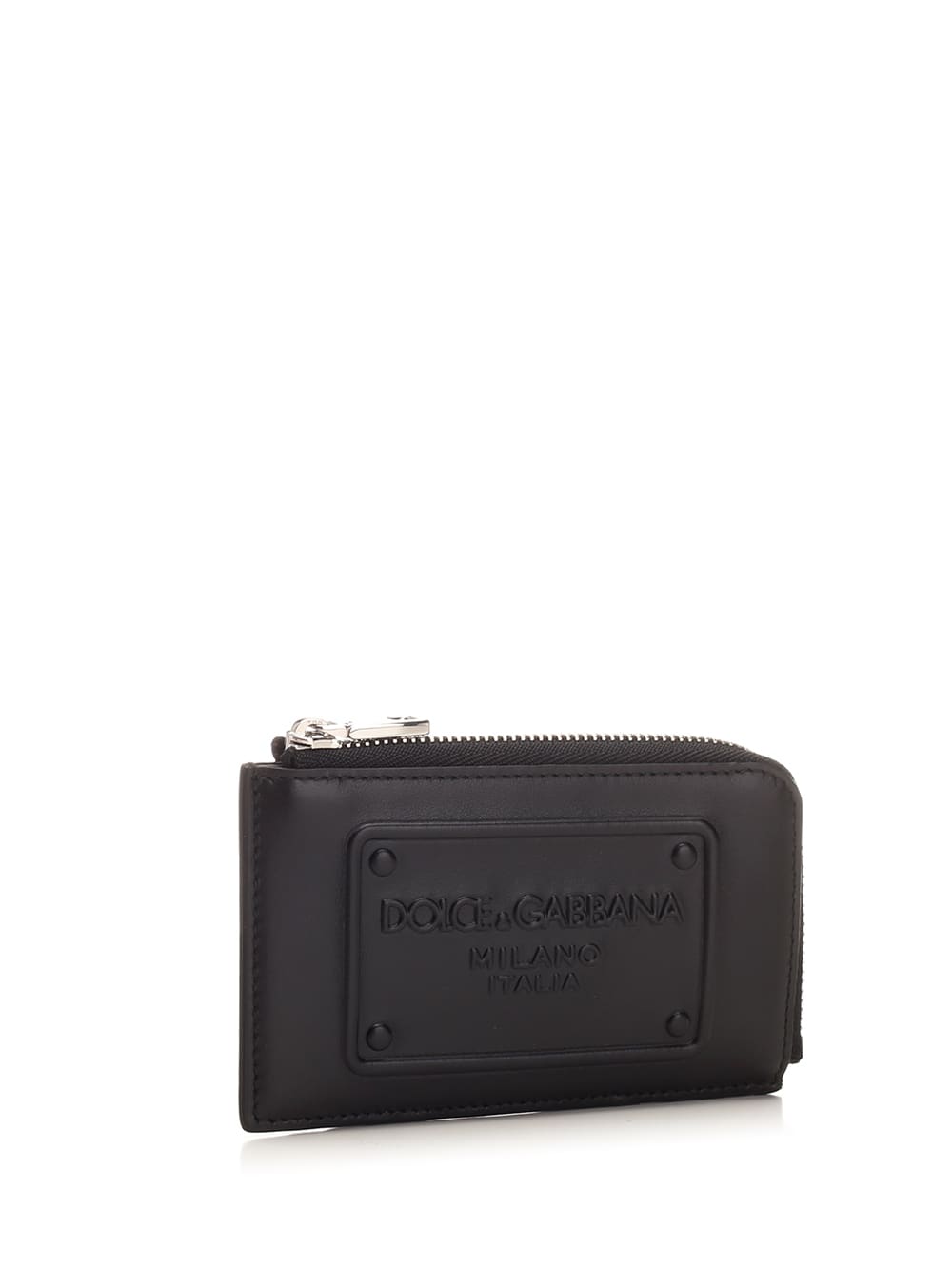 Shop Dolce & Gabbana Zipped Card Holder In Black