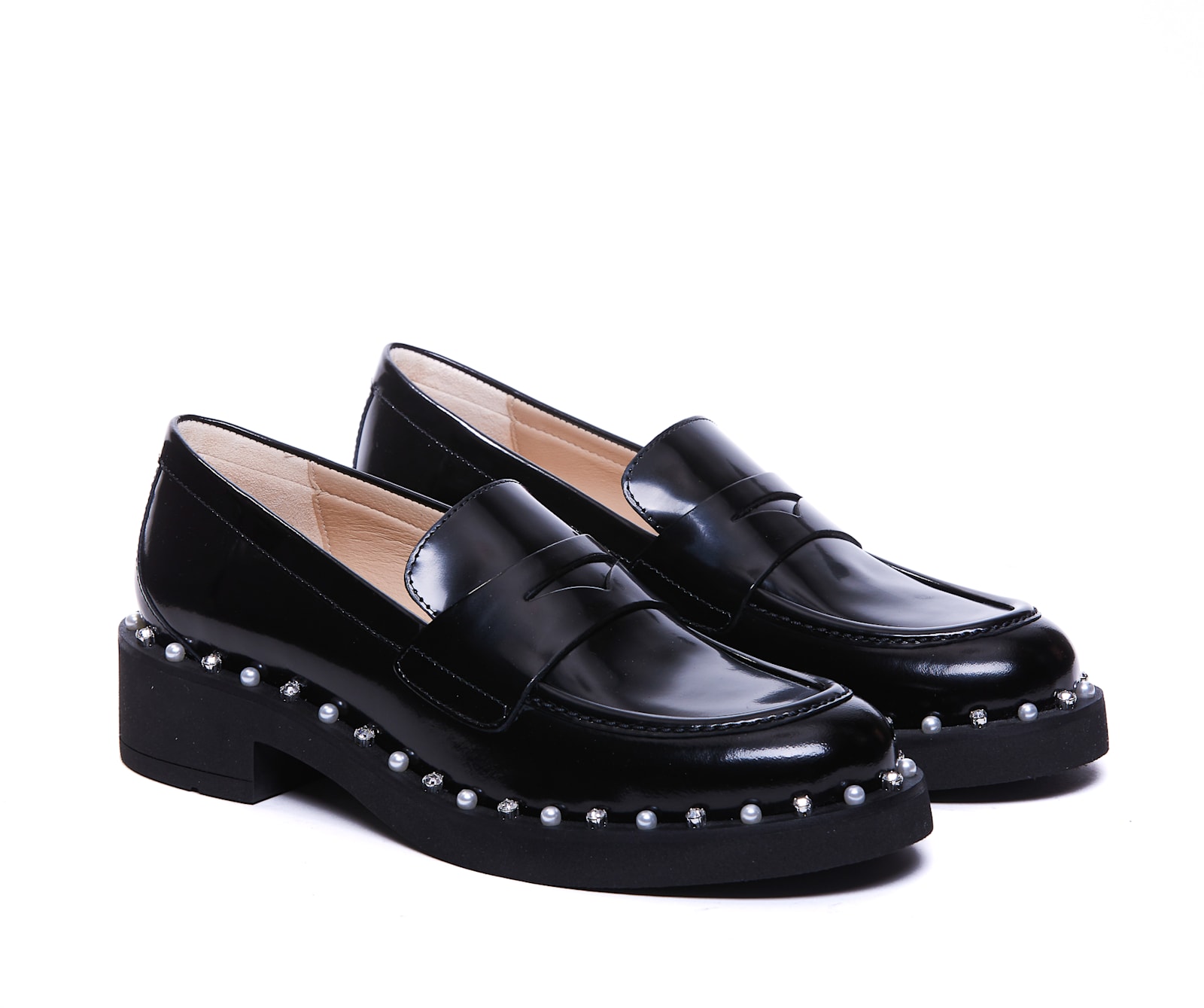 Stuart Weitzman Reverie Loafers In Black