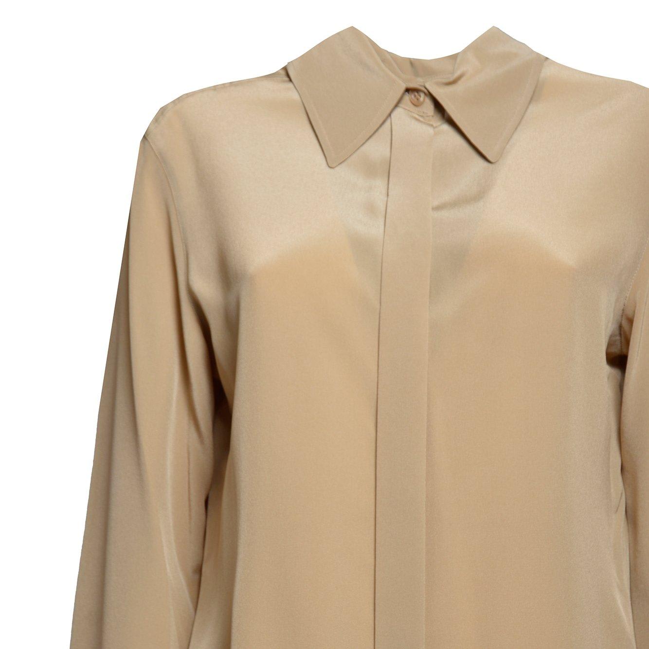 Shop Sportmax Leila Long-sleeved Shirt In Beige