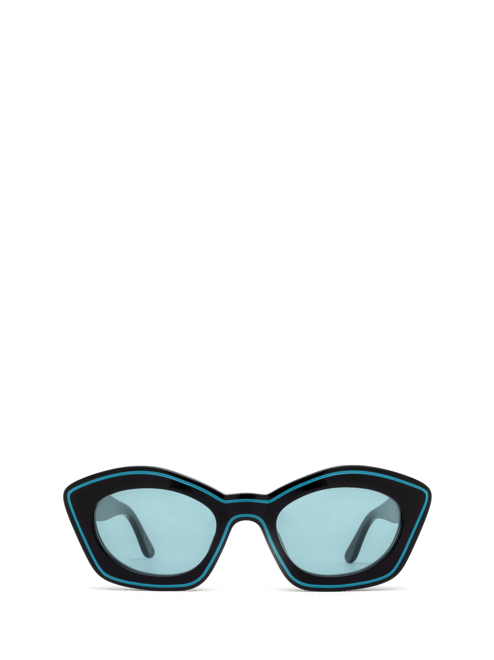 Marni Eyewear Kea Island Teal Teal Sunglasses