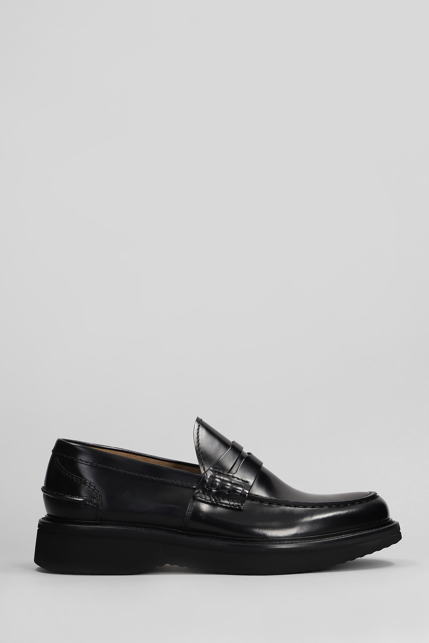 Loafers In Black Leather