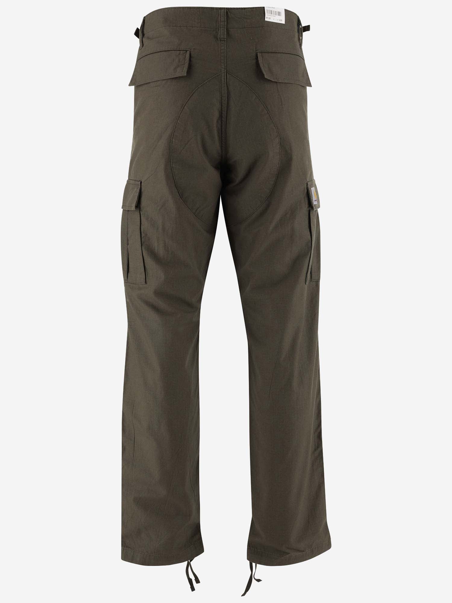 Shop Carhartt Cotton Cargo Pants In Cypress Rinsed