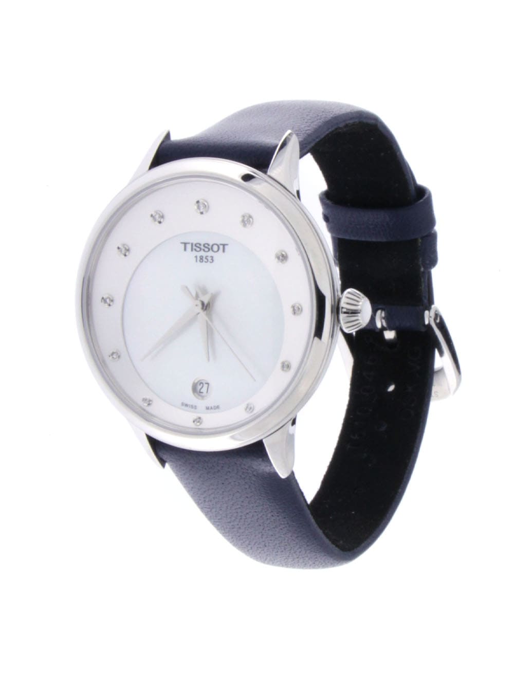 Tissot T-lady T1332101611600 Blue Leather Strap Womens Watch Watches