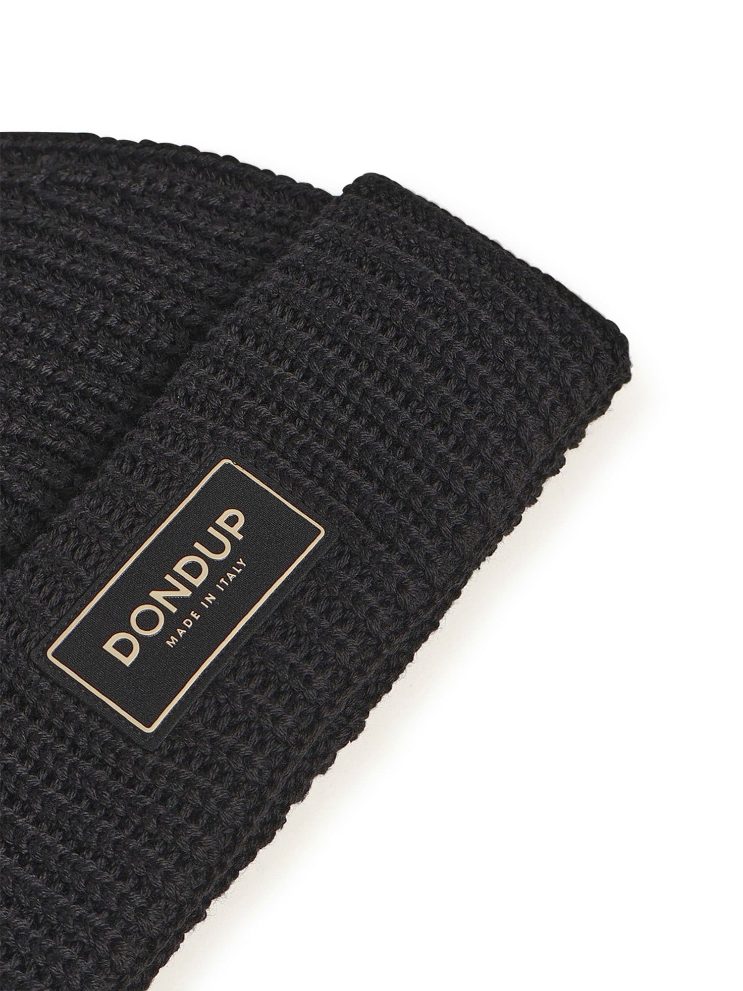 Dondup Technical Wool Hat In Black