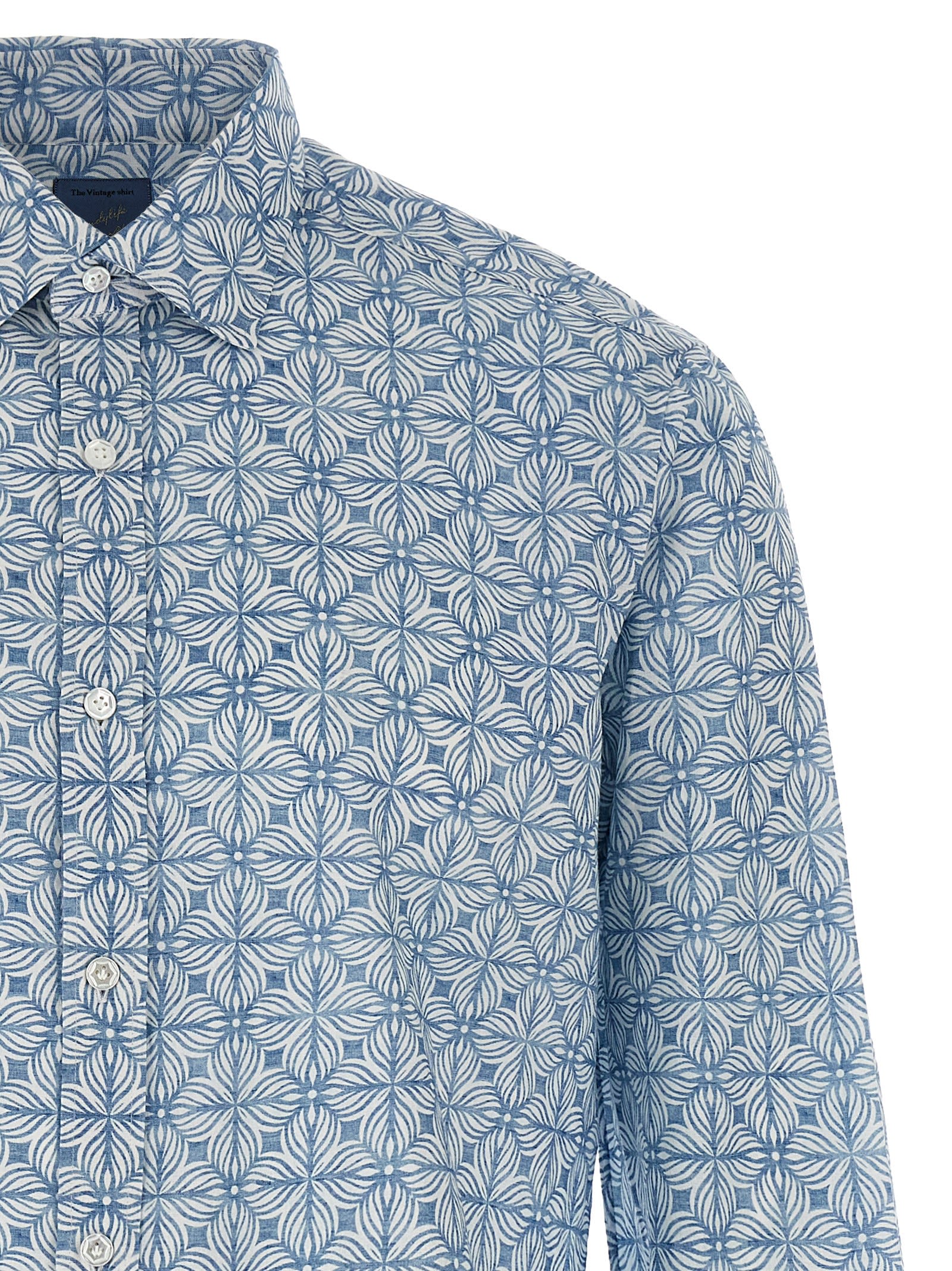 Barba Napoli Vintage Shirt Shirt In Multicolor
