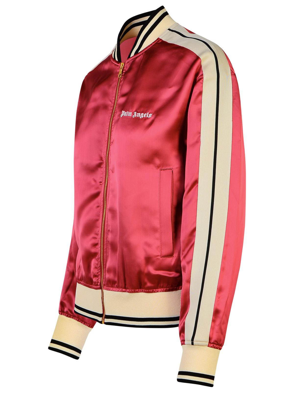 Shop Palm Angels Viscose Bomber Jacket In 2703