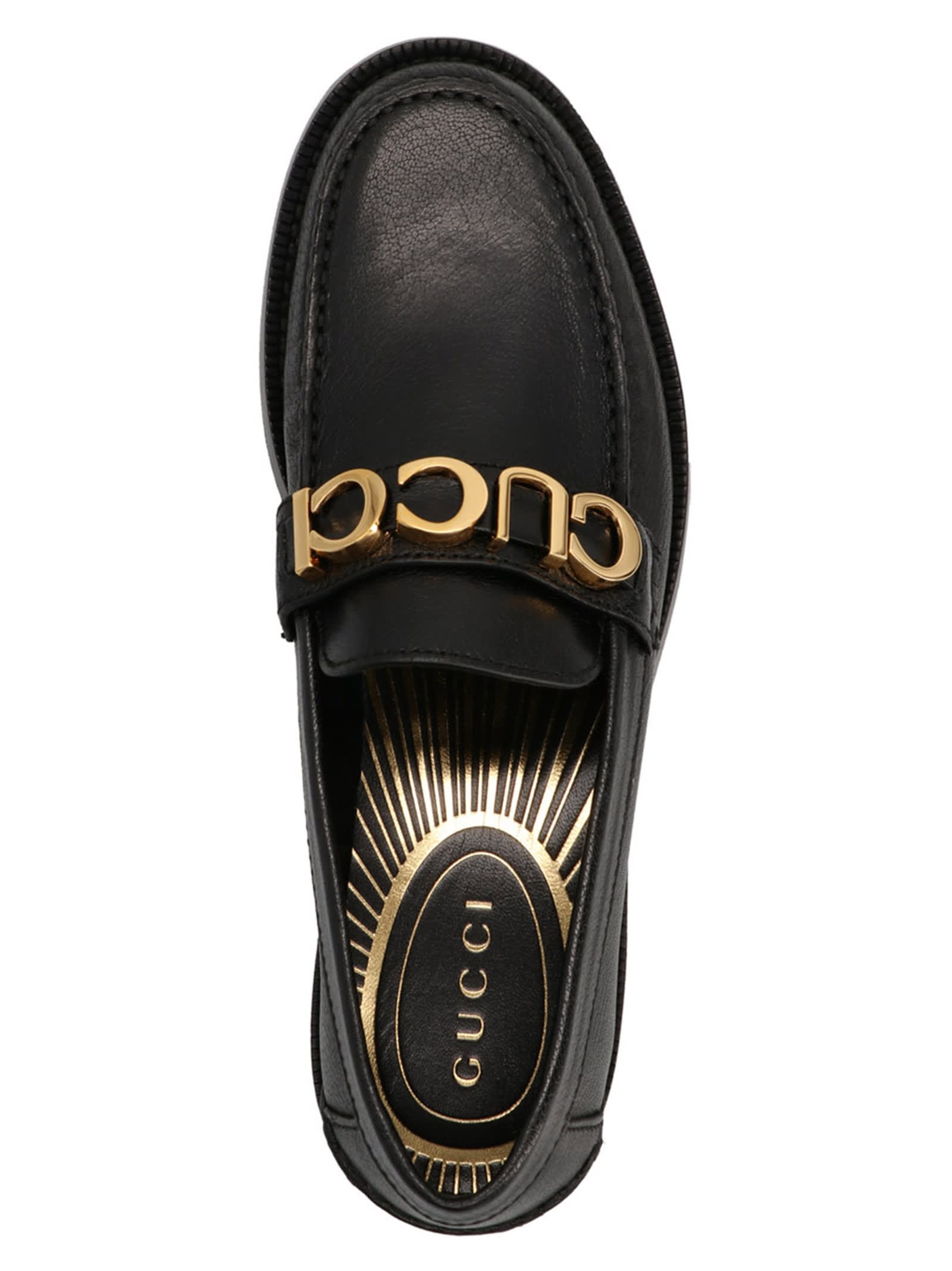 Shop Gucci Loafers In Black