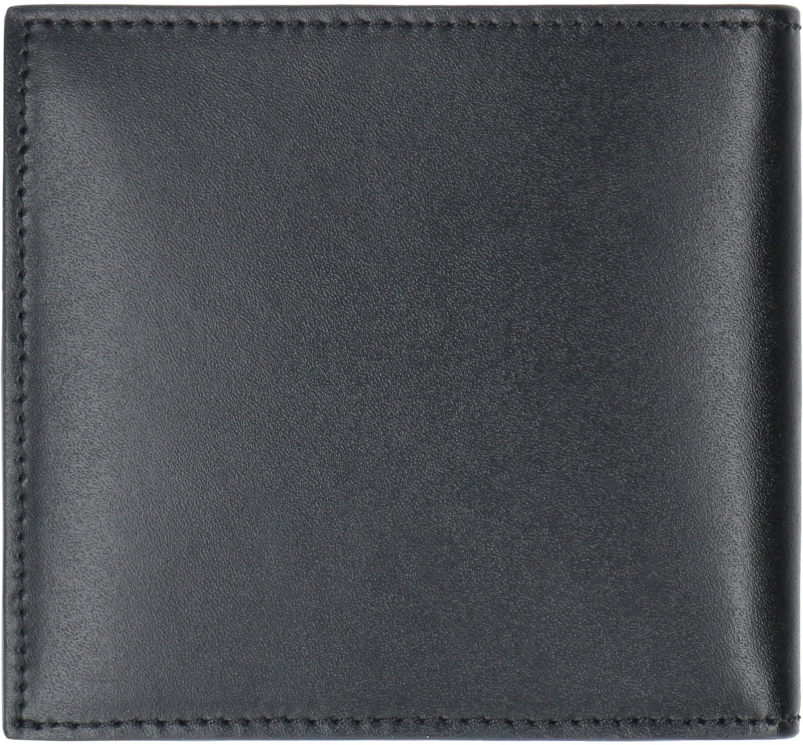 Shop Alexander Mcqueen Logo Leather Wallet In Black