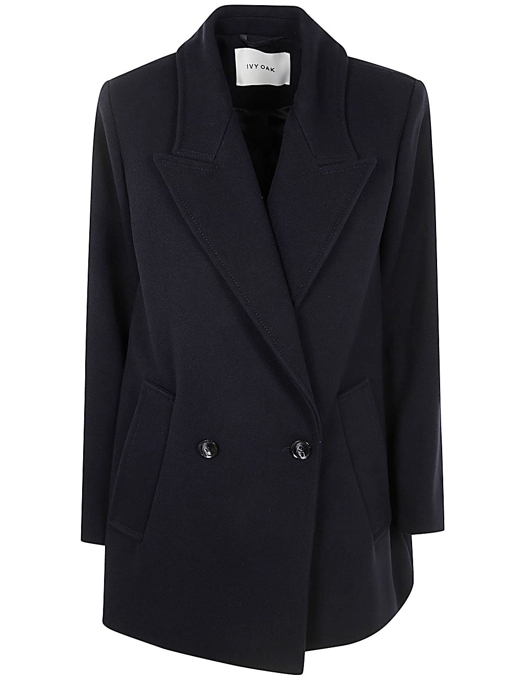 Shop Ivy & Oak Jenna Oversized Trench Jacket In Dark Navy