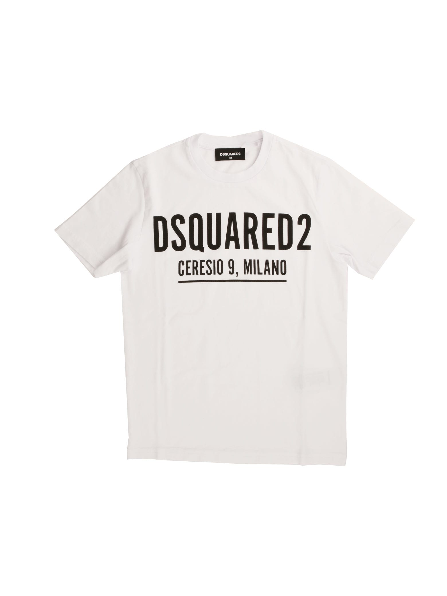 Dsquared2 White Short Sleeve T-shirt With Logo