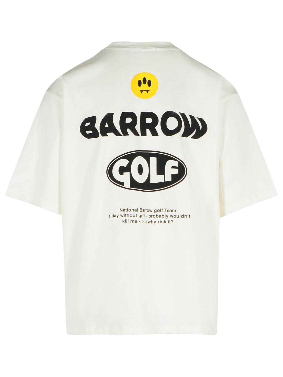 Barrow Cotton T-shirt In Off White