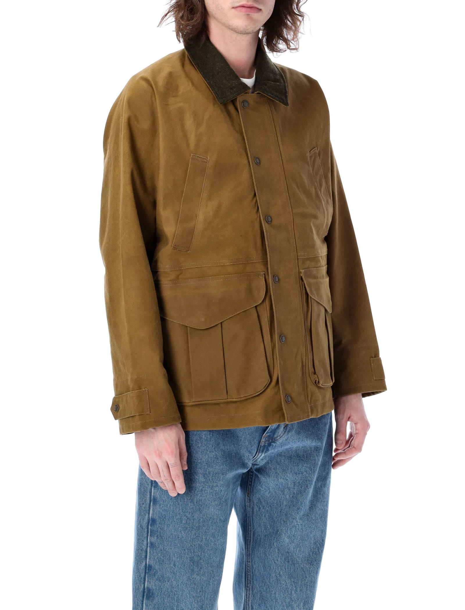 Filson Tin Cloth Jacket In Olive | ModeSens