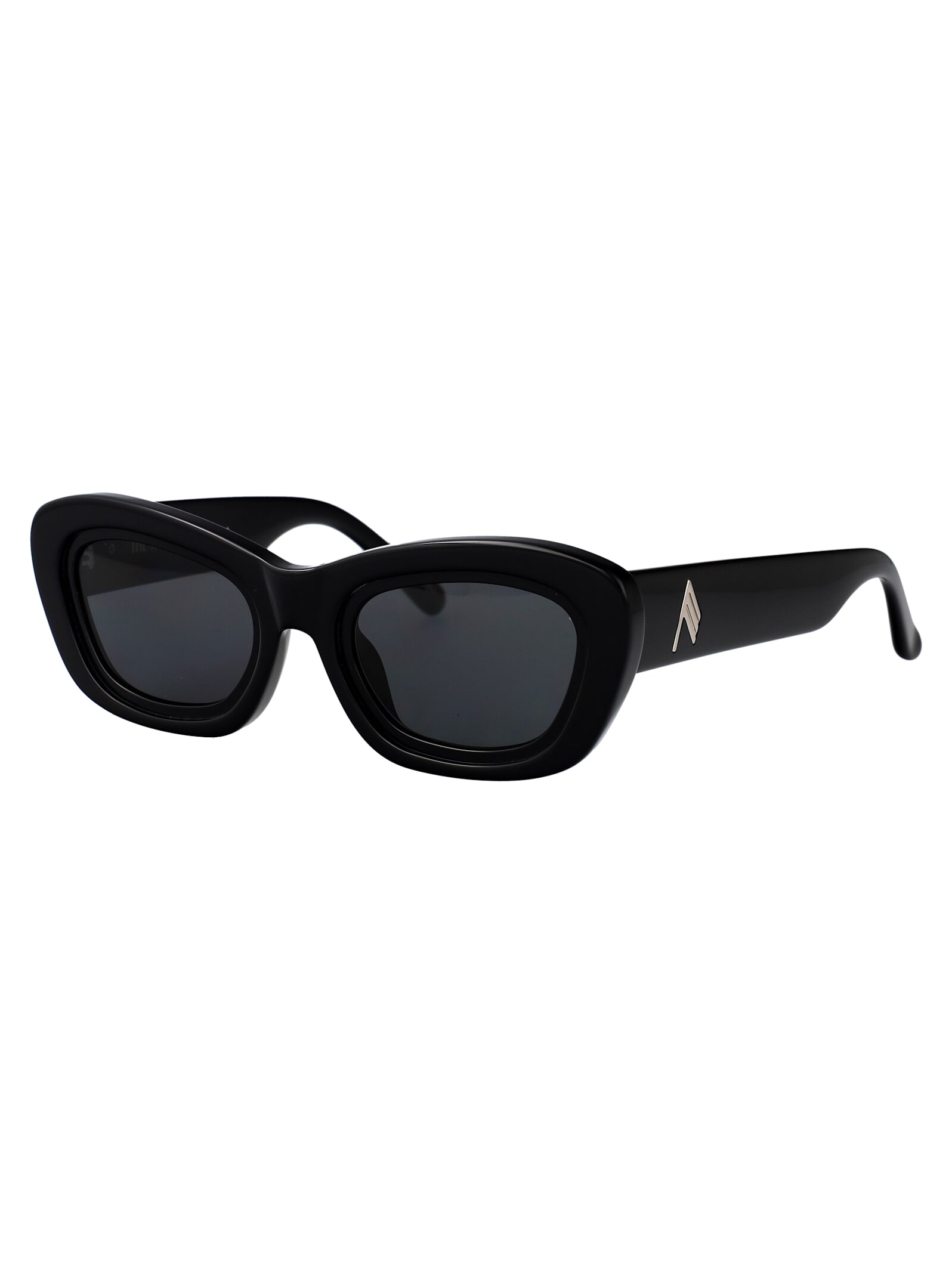 Attico The Sunglasses In Black/silver/grey