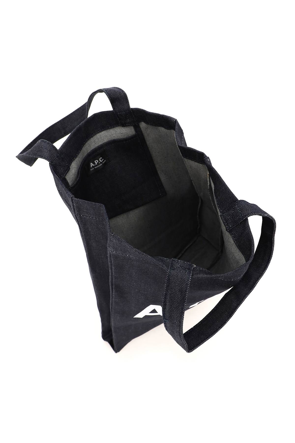 Apc A.p.c. Laure Denim Tote Bag In Indigo (blue)